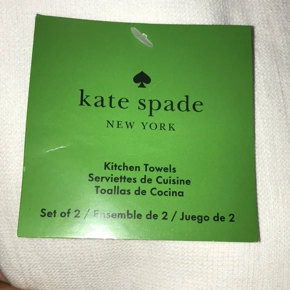 Kate Spade Eat Cake For Breakfast Hand Kitchen Towels NWT - Picture 2 of 8